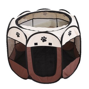 Cage et enclos octogonaux pour animaux <span class=keywords><strong>de</strong></span> compagnie, boîte <span class=keywords><strong>de</strong></span> <span class=keywords><strong>mise</strong></span> <span class=keywords><strong>bas</strong></span> pour <span class=keywords><strong>chat</strong></span>/chien, tissu Oxford 600D, lavable, résistant aux rayures, respirant, utilisation en intérieur - Product Image 5