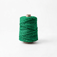 Fil tissé creux à extrémité ouverte MKTC102 écologique en polyester recyclé vert 0,6 pour balais de nettoyage de sol