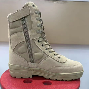 TSB199 Desert Tactical <b>Boot</b> Suede Waterproof Outdoor All Seasons <b>High</b> Top Zipper Lace Up <b>Men</b> <b>Boots</b> - Product Image 1