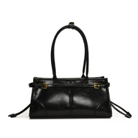Sac à bandoulière de luxe tendance en PU, sac sous le bras, mini sac fourre-tout, sac Boston décontracté et élégant, sac à main vintage, sacs de mode pour femmes