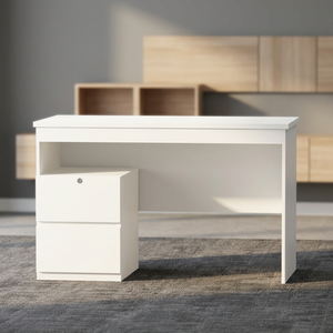 High Quality Contemporary Foldable Automatic Commercial Office <b>Desk</b> Made Malaysia 1375 OEM Customizable Oak Wood Panel Furniture - Product Image 2