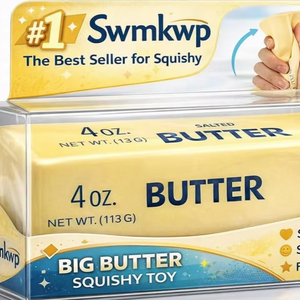 High Quality <b>Squishy</b> Butter Toy PU Foam Butter Stick <b>Squishy</b> Soft <b>Slow</b> <b>Rising</b> Squeeze Toy Stress Relief Butter <b>Squishy</b> Toys - Product Image 1