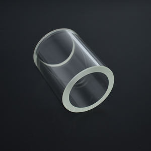 Tubo di quarzo sottovuoto trasparente in silice fusa - Product Image 2