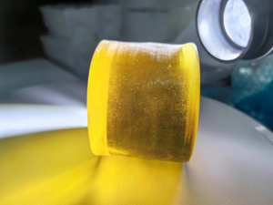 Gouden Kunstmatige Saffier Ruwe Edelsteen Mohs Hardheidsschaal Van 9 Kristal Voor Sieraden - Product Image 5