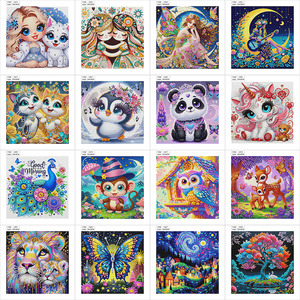 <span class=keywords><strong>Peinture</strong></span> au diamant pour enfants SONGWOO 5D, forme irrégulière, animaux de dessin animé, cadeau pour enfants, jouet éducatif, kits de <span class=keywords><strong>peinture</strong></span> au diamant - Product Image 1