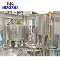 Ligne de production de remplissage d'eau pure en plastique entièrement automatique, haute précision, avec moteur PLC, pour petites entreprises