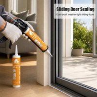 Mastic silicone multi-usages pour portes et fenêtres GP-A, durcissement acétique, pour le remplissage des joints de cadres de portes, de cadres de fenêtres et des coins de briques