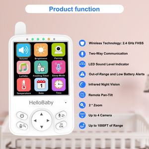 Caméra vidéo pour bébé de 4.0 pouces, moniteur de vision nocturne, moniteur pour bébé, communication bidirectionnelle - Product Image 5