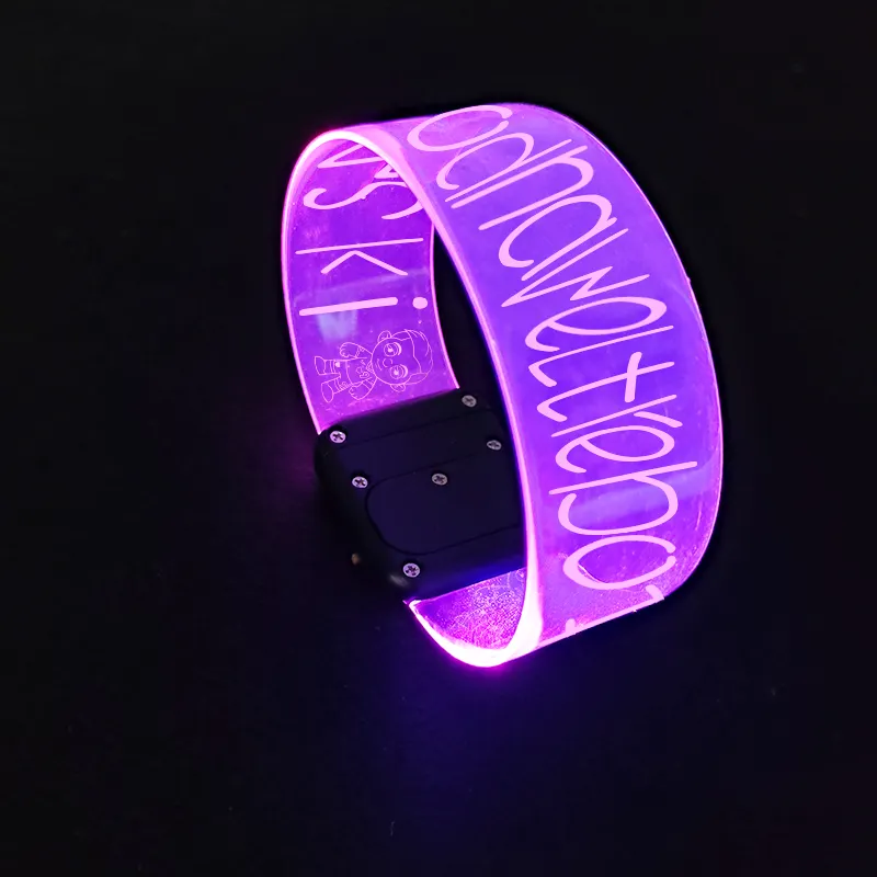 Luminous Lewandowski Led Glow Bracelet With Magnetic Wrist Arm Bands For Concert Party Night Club LED Bracelet