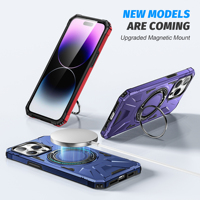 Coque de téléphone magnétique antichute en métal de qualité supérieure pour iPhone 17 – Étui de protection antichoc et élégant