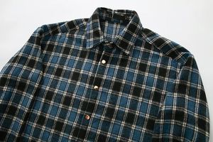 Chemises en flanelle personnalisées en gros pour usines, chemises amples décontractées en flanelle brossée, chemises en flanelle à carreaux tendance en coton J0215 - Product Image 4