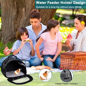Borsa da esterno traspirante per animali da compagnia Premium per cavie criceti conigli da viaggio - Product Image 6