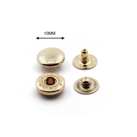 Perlengkapan Perkakas Grosir Kancing Tekan Logam 10mm Custom untuk Aksesoris Tas Pakaian Kancing Tekan Kuningan