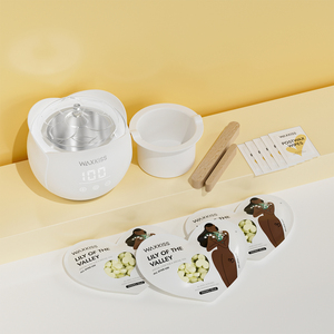 Kit de calentador de cera depilatoria Digital profesional de 450cc, juego de máquina de calentador de cera de depilación portátil para mujeres y hombres - Product Image 1