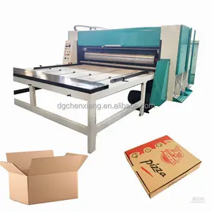 Impresora de cartón semiautomática, máquina de troquelado rotativo, ranura de impresión de cartón corrugado