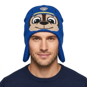 Gorro de Invierno Cálido de Punto 100% Acrílico para Mujer <span class=keywords><strong>con</strong></span> <span class=keywords><strong>Orejeras</strong></span>, <span class=keywords><strong>Gorros</strong></span> de Acrílico Personalizados <span class=keywords><strong>con</strong></span> Forro Polar y <span class=keywords><strong>Orejeras</strong></span> para Hombre - Product Image 2