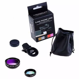 Profesional 37mm Smartphone Super Gran Angular Macro HD Lente <span class=keywords><strong>Ojo</strong></span> de <span class=keywords><strong>Pez</strong></span> + Macro Kit Clip Universal 0.45X 49UV para dispositivos móviles - Product Image 6