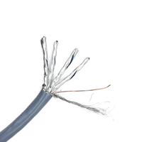 Kabel LAN Ethernet Kico OEM Factory High-Speed 10G Cat7 305m 1000ft, Kabel Jaringan Cat 7 Tembaga Murni SFTP Berpasangan Terpilin Terlindung