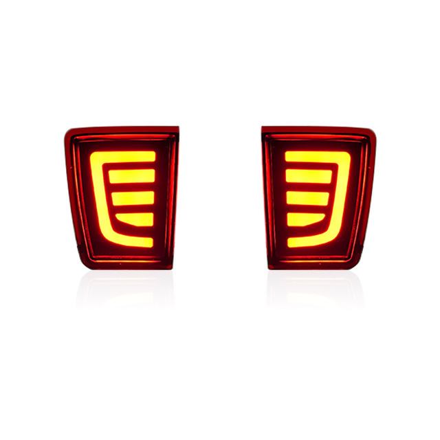 12V LED Rear Bumper Reflector for MITSUBISHI PAJERO V85 V97 V93 V87 2007-2020 Driving Brake Turn Signal Rear Fog Lamp