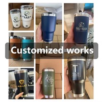Vente en gros de mugs isothermes en métal de 20 oz et 30 oz, gobelets en acier inoxydable avec couvercle, gobelets pour gravure au laser de logo