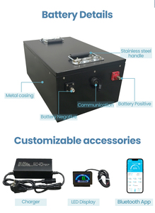 Xe điện pin <span class=keywords><strong>lithium</strong></span>-<span class=keywords><strong>ion</strong></span> cho 48V 60V <span class=keywords><strong>72V</strong></span> 120AH 100Ah 80Ah 50Ah 30Ah điện xe kéo và Xe ba bánh - Product Image 3