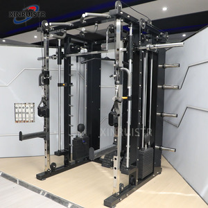 Appareil de musculation multifonctionnel avec Smith Machine et <span class=keywords><strong>Low</strong></span> Row, tout-en-un, système de tirage par câble, pour usage domestique et commercial - Product Image 2