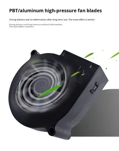 SYD/OEM DC7530 5V/12V/24V Fırçasız Blower <span class=keywords><strong>Fan</strong></span> 75x75x30mm Yağlı - Product Image 6