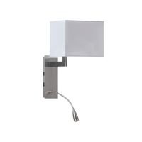 Applique murale pour hôtel Lampe à LED Couleur chromée Lampe de lecture à LED