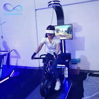 Appareil d'expérience sportive de réalité virtuelle 9D très demandé, vélo d'exercice rotatif VR, machine de jeu VR avec lunettes VR