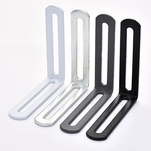 Support d'angle réglable en acier laminé à froid Bolte, à trous longs, en forme de L, pour étagère, connecteur de meuble - Product Image 3
