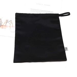 Bolsa de Satén Negra con Cordón y Logotipo Personalizado para Zapatos, Sombreros, Ropa Interior y Ropa, Bolsa de Almacenamiento de Lujo - Product Image 2