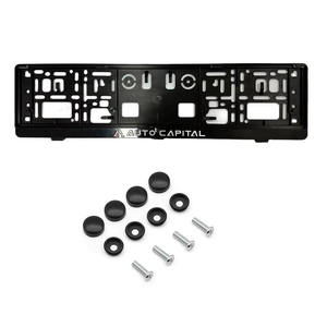 Marco de matrícula de plástico negro de tamaño europeo Marco de matrícula de estilo británico - Product Image 3