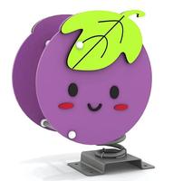 Chevaux à bascule en PE style fruit pour enfants, équipement de divertissement extérieur pour maternelles, écoles, jardins et aires de jeux