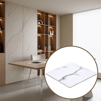 Panneau mural UV 2MM 3MM en PVC imitation marbre moderne, imperméable et ignifuge, avec feuille de carbone de bambou et cristal de carbone pour la maison