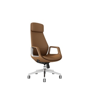 Silla de oficina de cuero PU ajustable ergonómica giratoria de lujo con respaldo alto Silla ejecutiva Boss Manager Silla de oficina en casa - Product Image 3