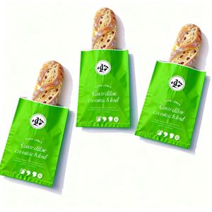 Custom Logo Printed Burger Packaging Biodegradable Greaseproof <b>Paper</b> <b>Bags</b> with Screen Printing - Product Image 3