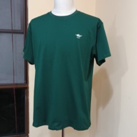Vente en gros de t-shirts décontractés à col rond 100% coton t-shirts à manches courtes de luxe épais avec broderie