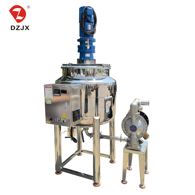 DZJX 2026 New Model Ss316l Jacketed Chemical Reactor with High Shear Mixer O Stainless Steel Jacketed Mixing tank