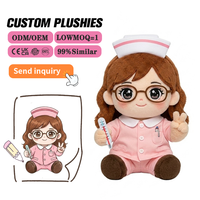Fabricant de peluches personnalisées, poupée en peluche rose avec hijab, peluche personnalisée, rembourrage en coton PP, promotion et personnalisation de marque