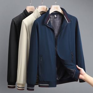 Giacca da Uomo alla Moda con Colletto Rialzato, Chiusura con Cerniera, <span class=keywords><strong>Abbigliamento</strong></span> Casual Trendy <span class=keywords><strong>per</strong></span> <span class=keywords><strong>Giovani</strong></span> e Mezza Età - Product Image 2