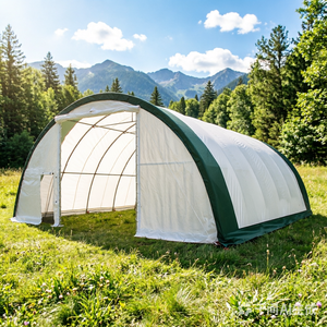 Abri de stockage industriel en métal Suihe : Grand abri de voiture et bâtiment de stockage en PVC imperméable - Product Image 3