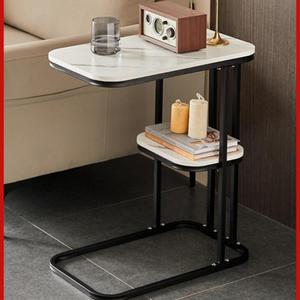 Mesa de centro de extremo pequeño en forma de <span class=keywords><strong>C</strong></span> de panel de madera moderno industrial para sofá y cama de sala de estar - Product Image 4