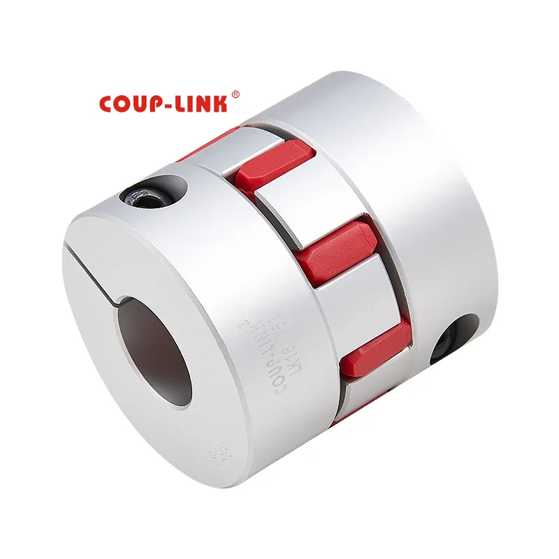 COUP-LINK高精度Tpuプラムフレキシブルスプラインクランプジョーカプラーシャフトカップリングキー付き