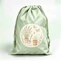 Sac à dos en non-tissé simple à cordon de serrage motif dessin animé, sac de sport pliable avec logo personnalisé, cordon de serrage lisse, prix de gros pour camping et randonnée