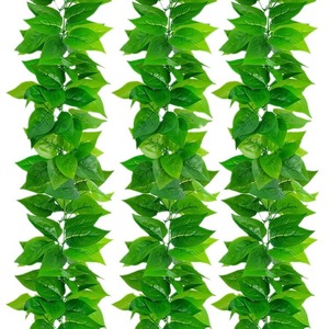 Refined Artificial Ivy Vine Green <b>Leaves</b> <b>Decor</b> For <b>Wall</b> Pipe Covering Indoor Outdoor Use - Product Image 5