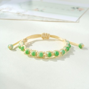 Wholesale Oriental Chinese Style Gradient Ceramic Porcelain <b>Bead</b> Handmade Braided <b>Bracelet</b> For Girls - Product Image 5