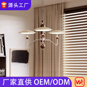 Multi Head Chandelier Led Light Source <b>E26</b> <b>Bulb</b> Base Round Shape Home Living Room Pendant Lighting - Product Image 2