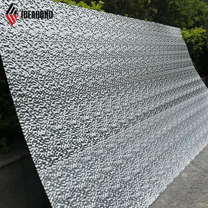 Novel Design Metal Texture 3D Embossed Mirror Aluminum Composite Panel Building Materials Manufacturers In China