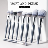 BEILI – Lot de 15 pinceaux de maquillage professionnels gris pour fond de teint et fard à paupières, vente en gros Chine