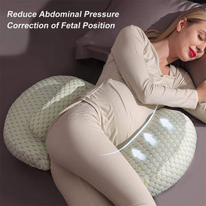 Oreiller de <span class=keywords><strong>grossesse</strong></span> en demi-lune réglable au prix du fabricant pour un confort personnalisable et un positionnement optimal du sommeil - Product Image 2